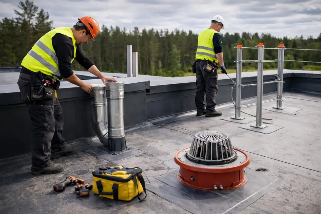Roofmax OÜ väärtused – mille eest me seisame? Lamekatuse lisasüsteemide ja erilahenduste paigaldus